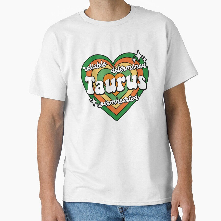 Taurus Traits Sparkling Heart Classic T-Shirt