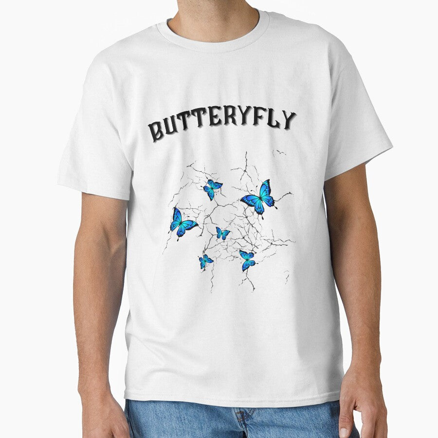 Buttterfly Blue Classic T Shirt