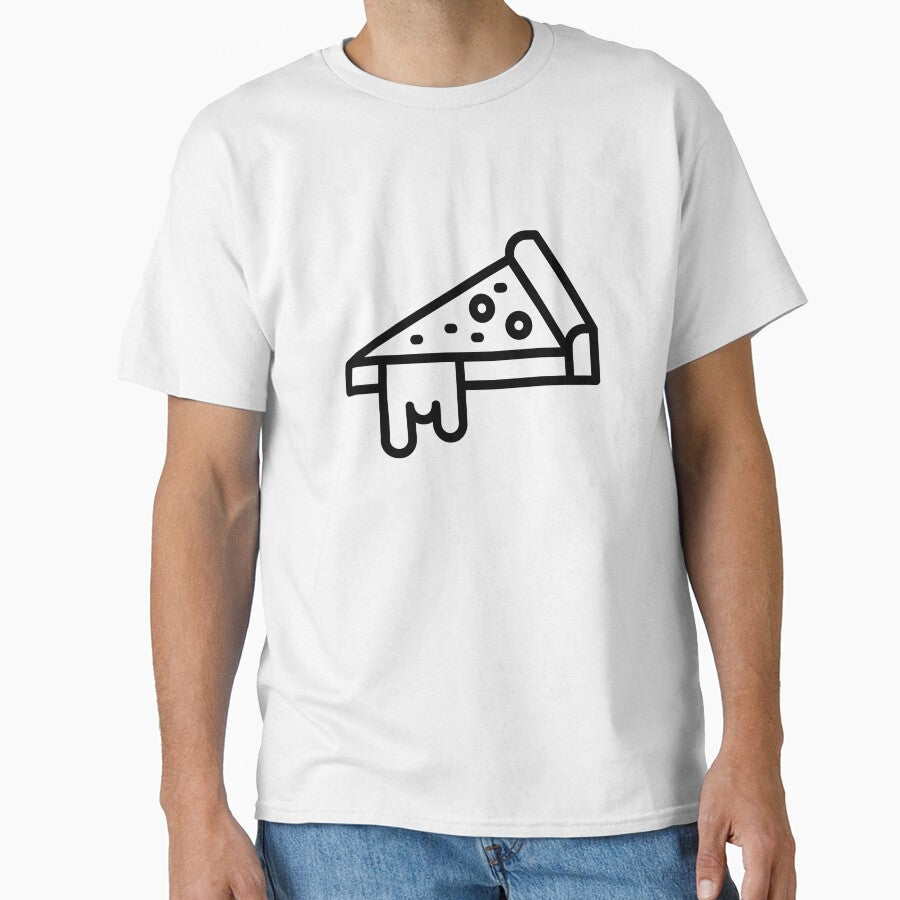 Triangle melting cheese pizza slice Classic T-Shirt