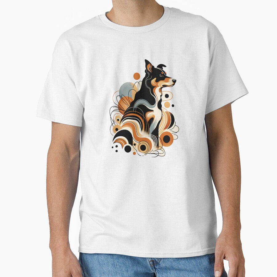 Abstract Australian Kelpie Classic T Shirt