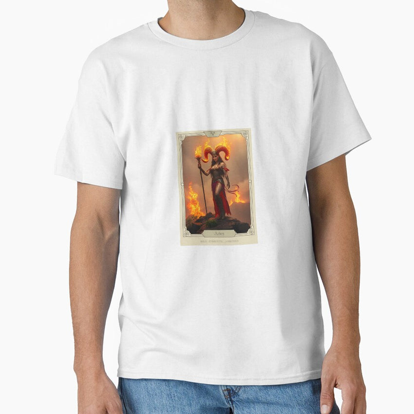 Aries Zodiac Sign Tarot Card Classic T-Shirt