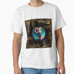 ARIES ZODIAC SIGN ON BLACK AND WITHOUT FONT Classic T-Shirt