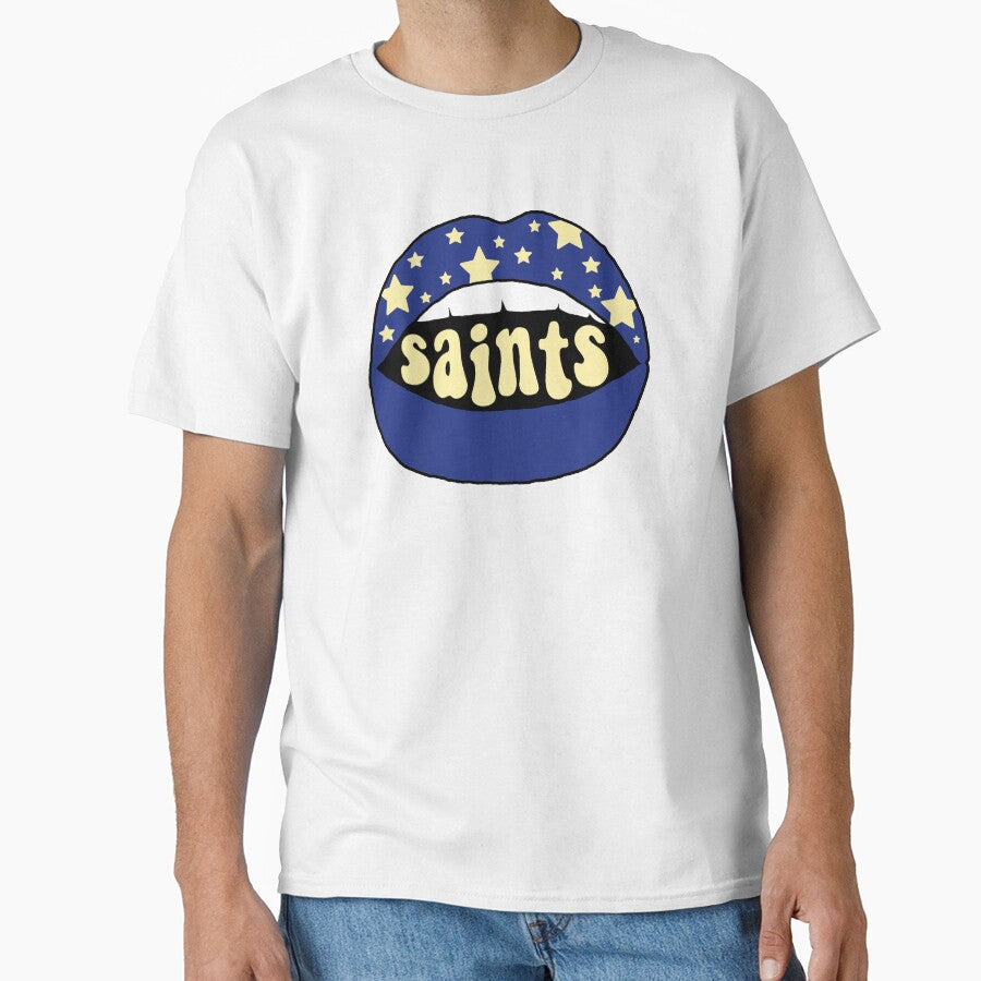 CSS Blue and Yellow Lips Classic T-Shirt