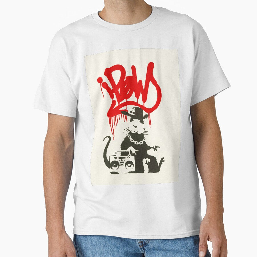 Banksy Gangsta Rat Art Classic T Shirt