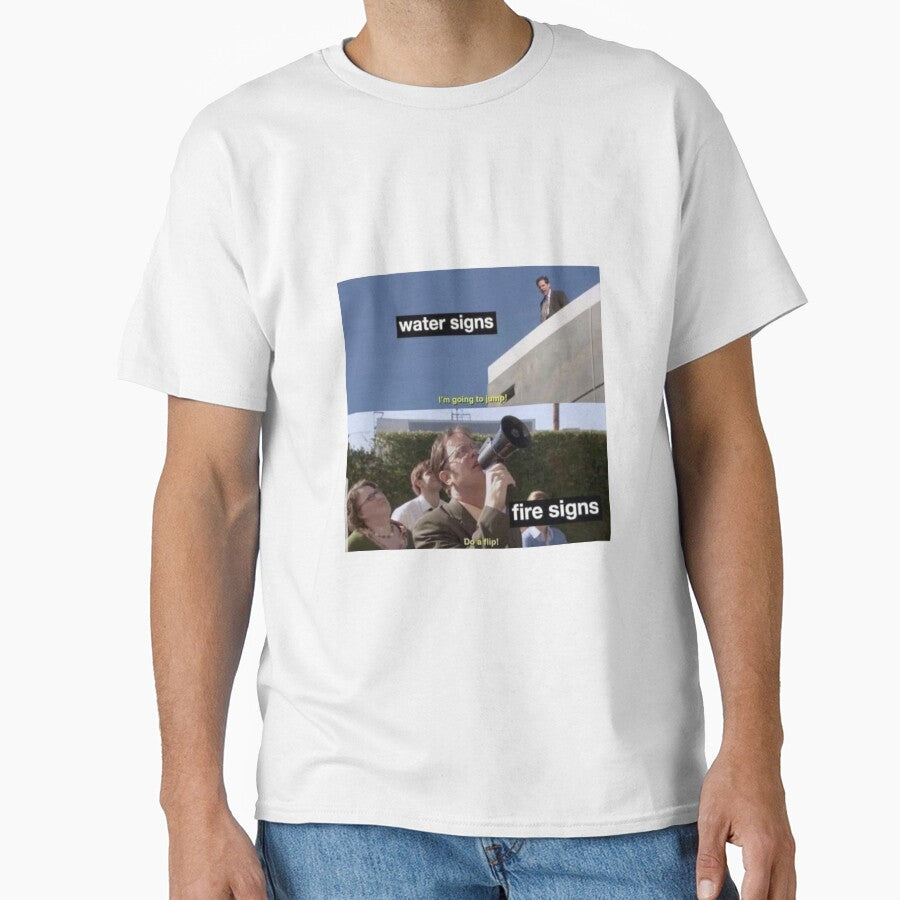 Water and fire sign Classic T-Shirt