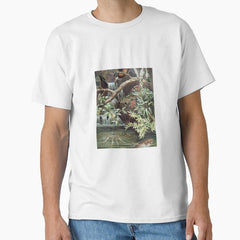 Aesthetic Flora and Fauna Art Print Classic T-Shirt