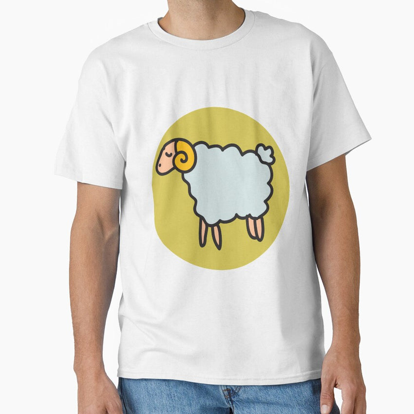 Animals Hand Drawn Doodle Sheep Classic T Shirt