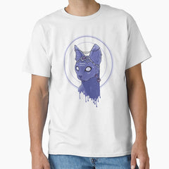 Aquarius Zodiac Space Cat Classic T-Shirt