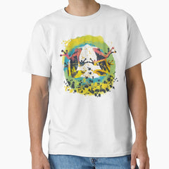 Artistic Painterly Mirror Abstract Frogs Classic T Shirt