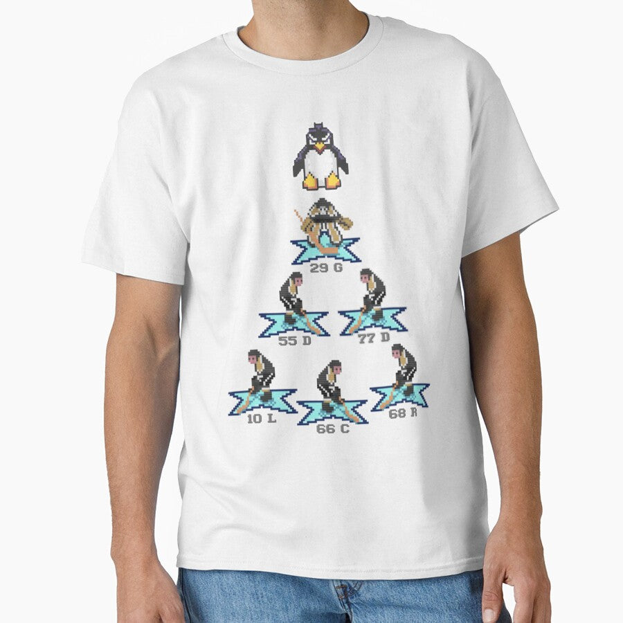 8bit hockey Penguins Legends Classic T-Shirt