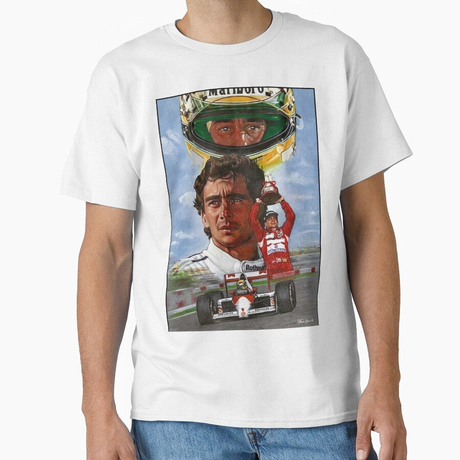 Ayrton senna drawing Classic T-Shirt