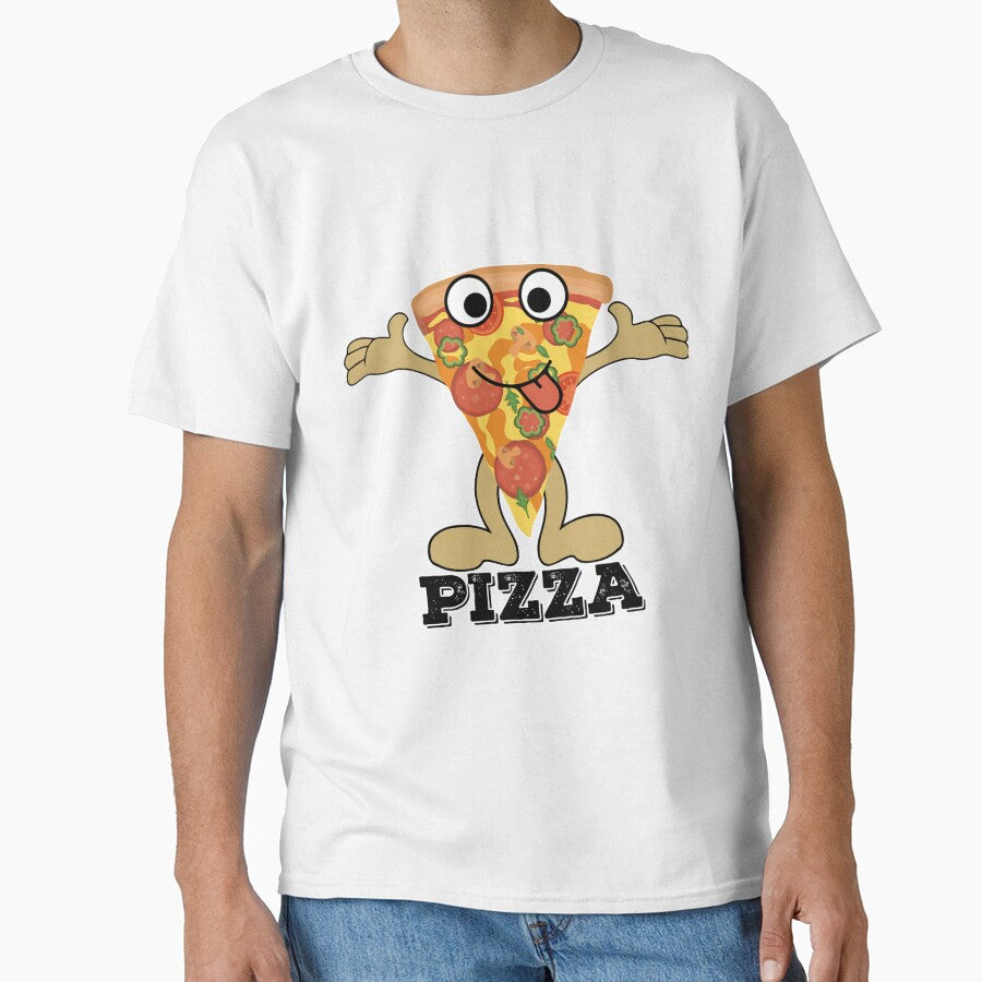 I love with pizza, love, fast food, peace Classic T-Shirt