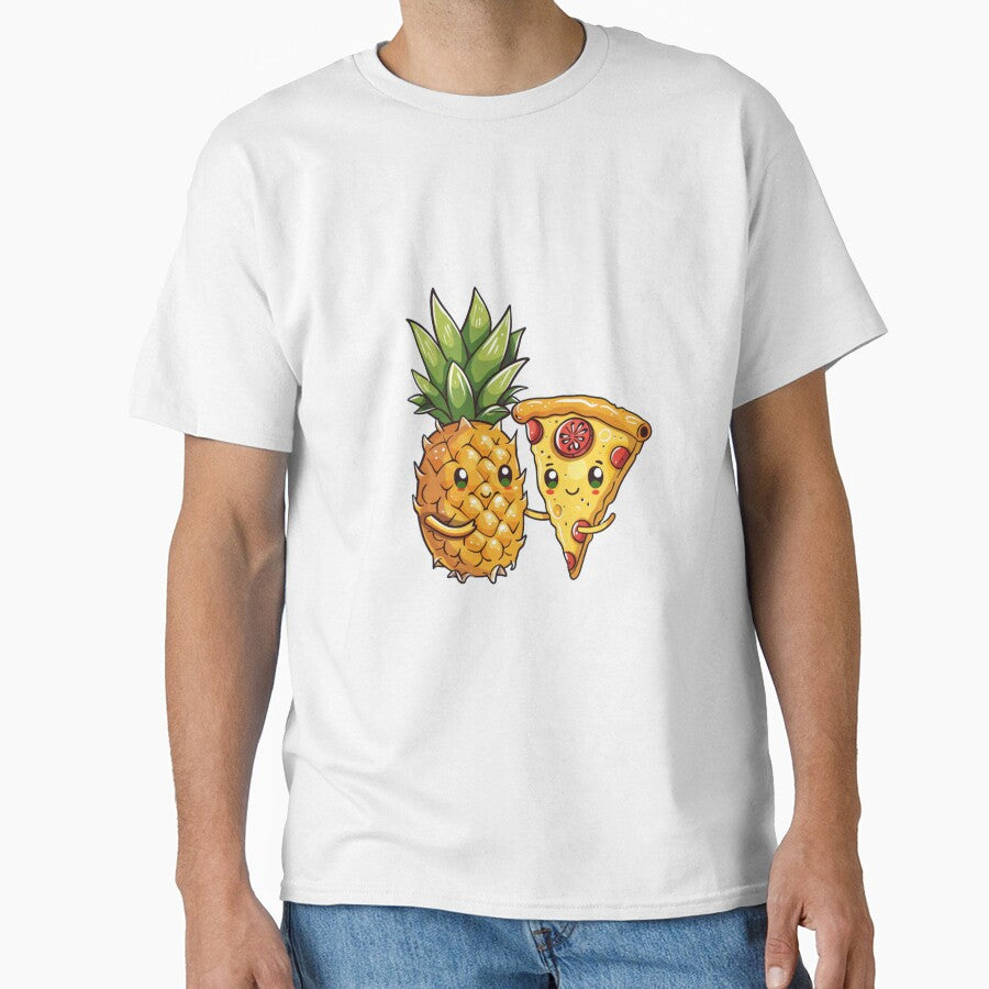 Pineapple and Pizza - Best Friends for Life Classic T-Shirt