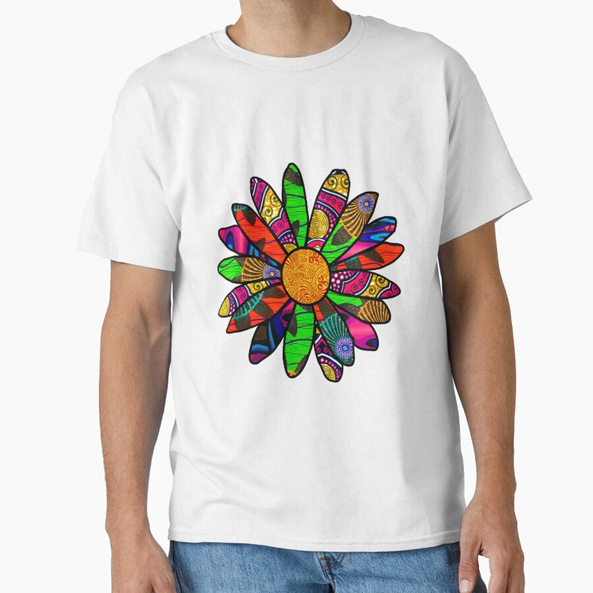 Spunky Retro Flower Classic T-Shirt