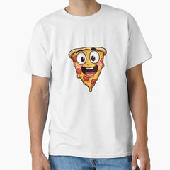 Happy Pizza Face Funny Art Classic T-Shirt