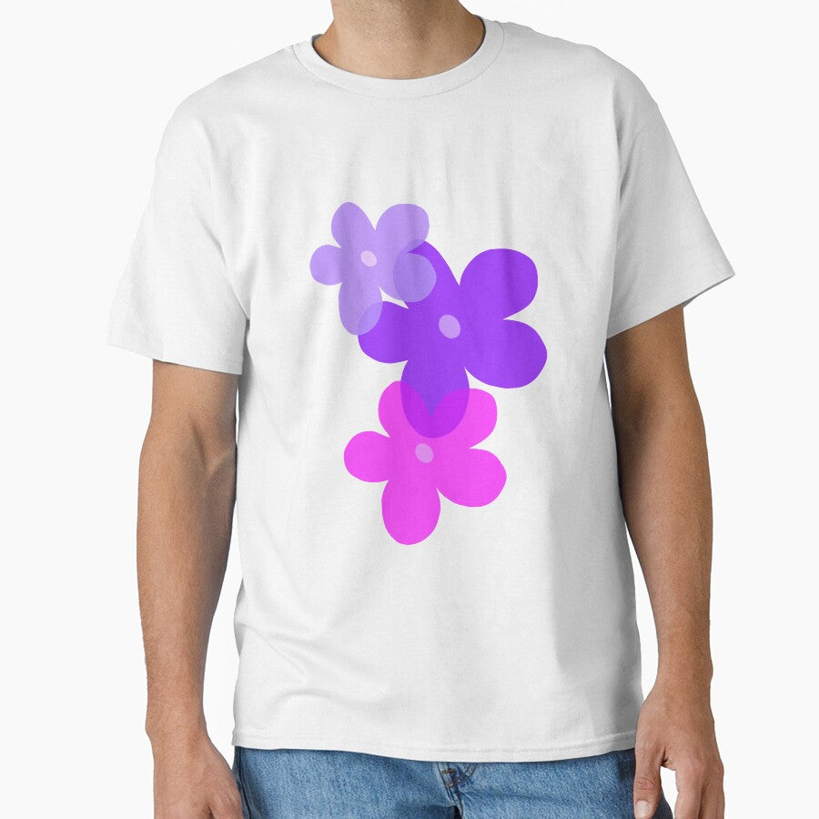 Purple Flower Trio Classic T-Shirt