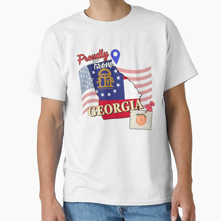 Proudly from Georgia - USA state design Classic T-Shirt