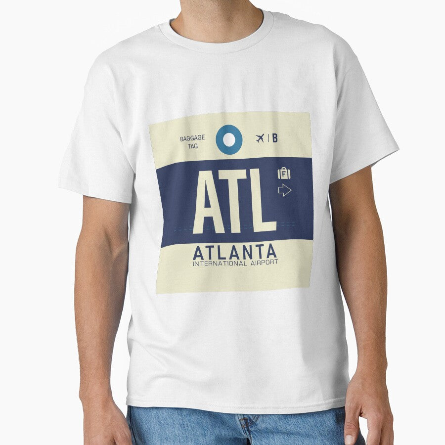 Atlanta ATL - Luggage Tag Airport Atlanta Classic T-Shirt