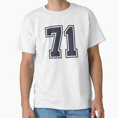 71 Sports Number Seventy-One Classic T-Shirt