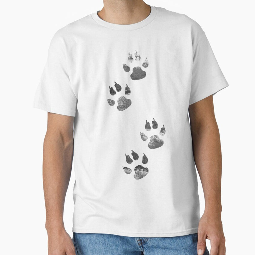dog footprints sticker Classic T-Shirt