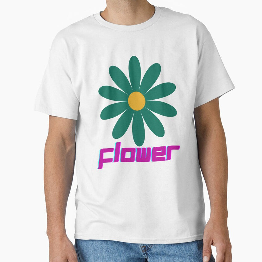 Flower Retro Tee – Bold & Feminine Design Classic T-Shirt
