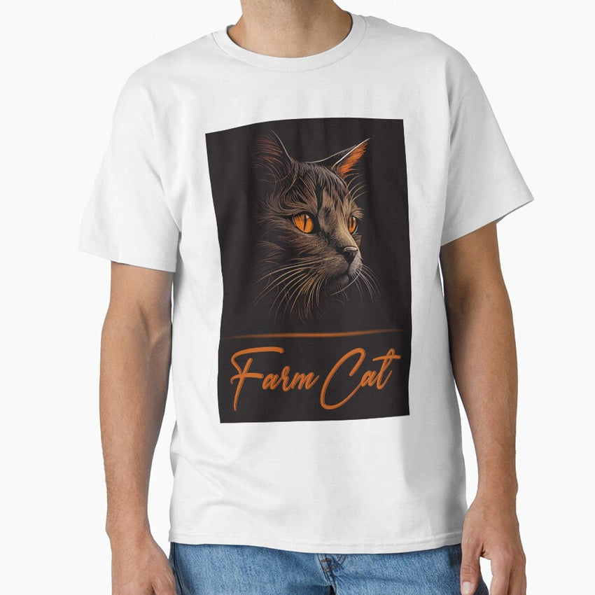 Adorable Farm Cat Classic T Shirt