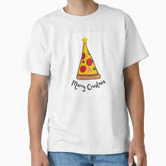 Merry Crustmas - Christmas Pizza Pun Classic T-Shirt