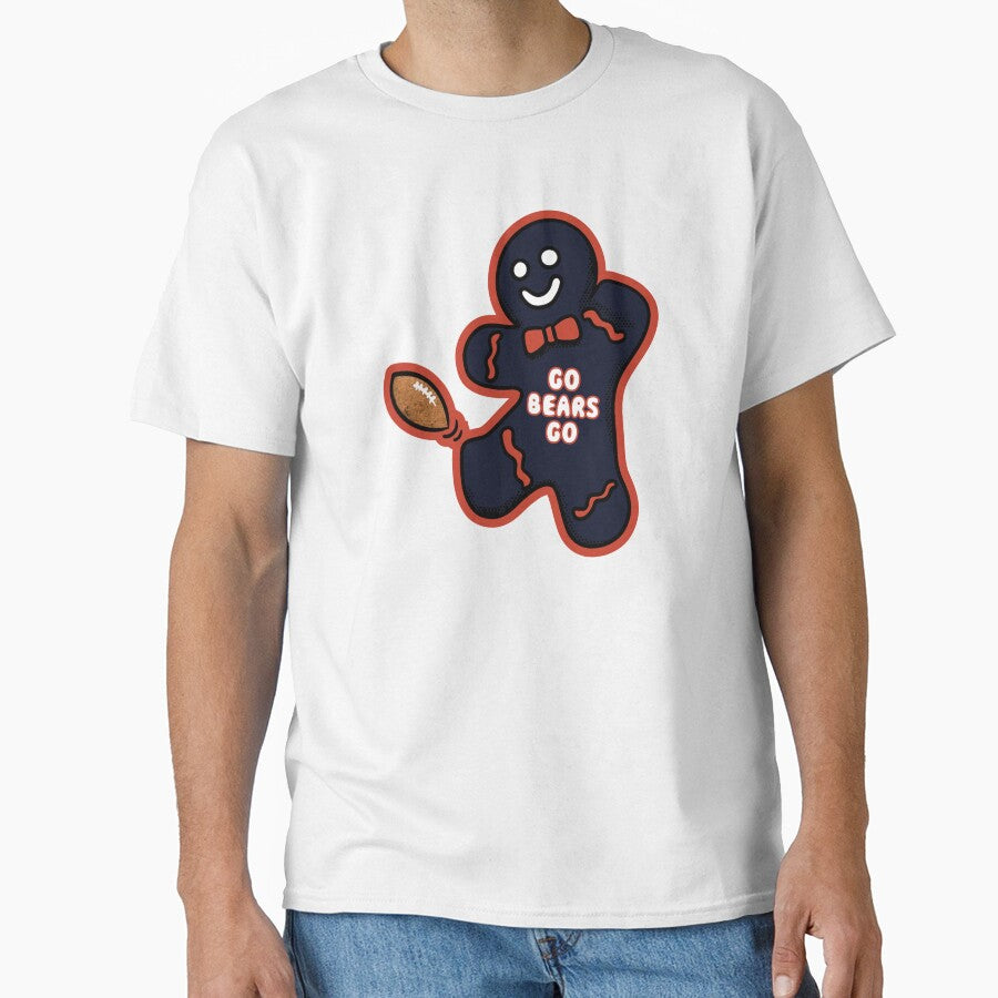 Chicago Bears Gingerbread Man Classic T-Shirt