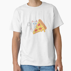 cat love pizza Classic T-Shirt