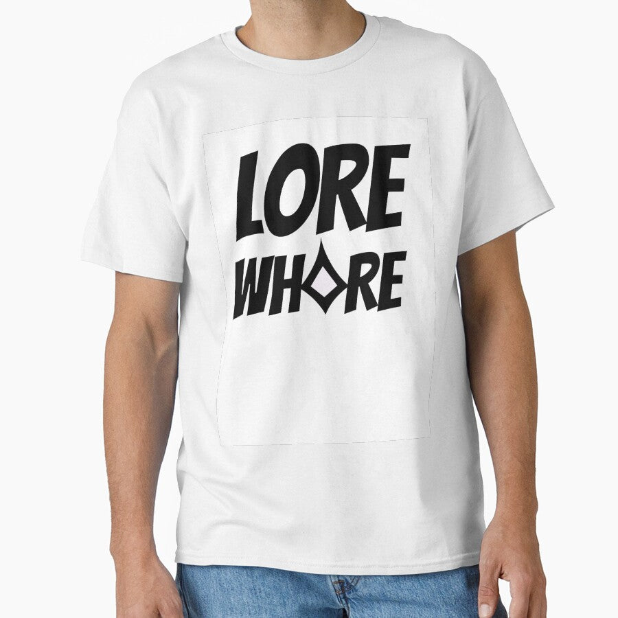Lore Whore Lorcana Fan Card Game Ccg Sticker T Shirt Classic T Shirt