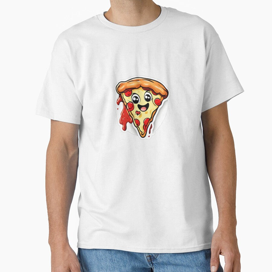 Cute pizza sticker Classic T-Shirt