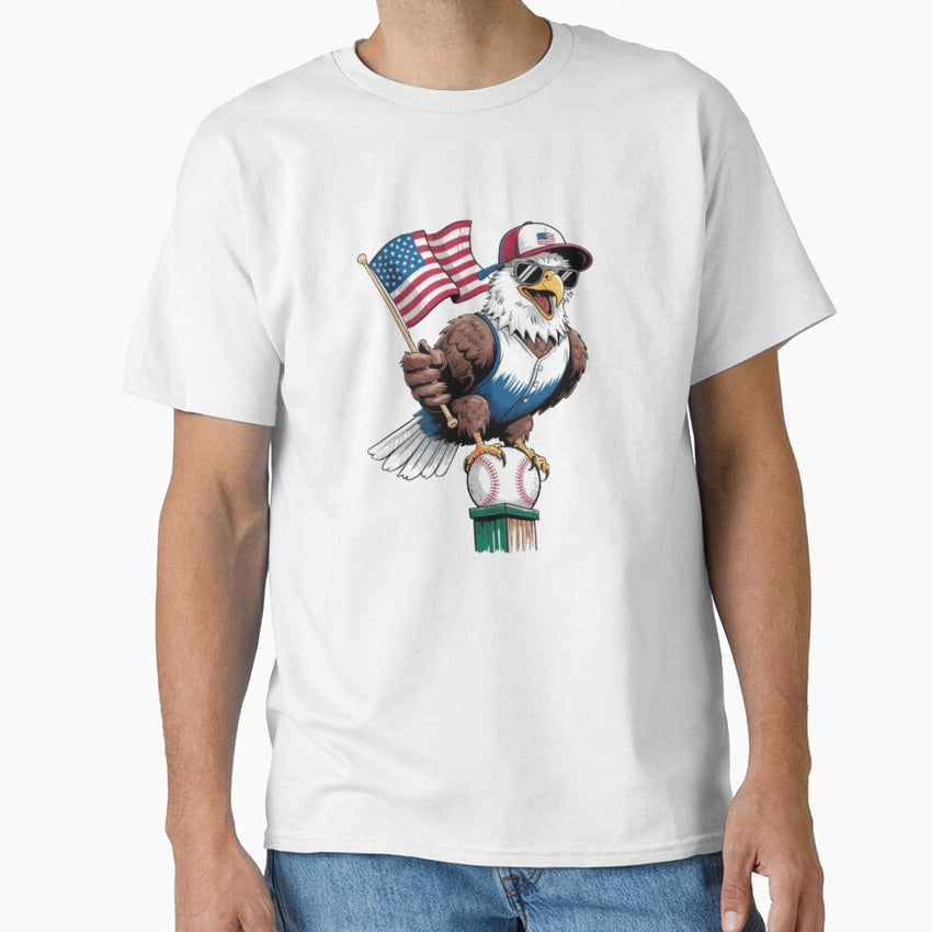 american eagle and baseball Classic T-Shirt