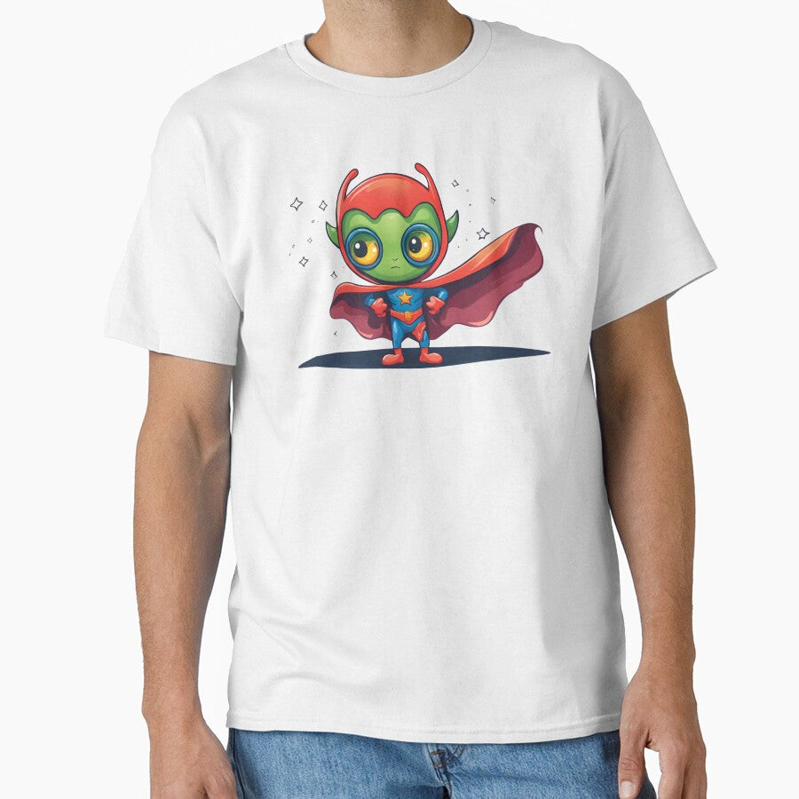 Baby Alien Superhero Classic T-Shirt
