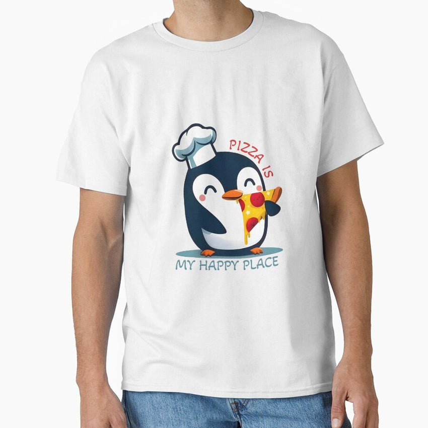 PIZZA IS MY HAPPY PLACE Classic T-Shirt