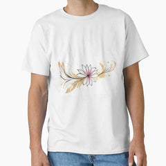 abstract wind flower boho Classic T-Shirt