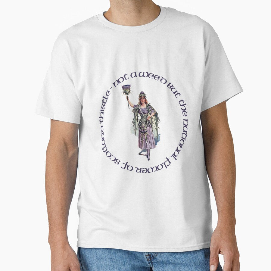 Thistle - Not a Weed but the National Flower of Scotland! Travel, Scottish Pride Classic T-Shirt