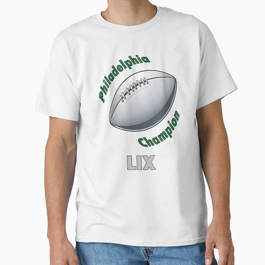 American Football Ball with Text Classic T-Shirt