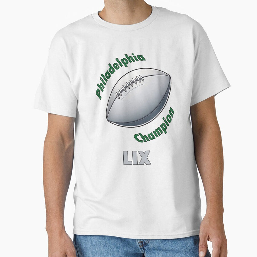 American Football Ball with Text Classic T-Shirt