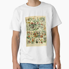 Adolphe Millot Botanical Vintage Flower Art Classic T Shirt