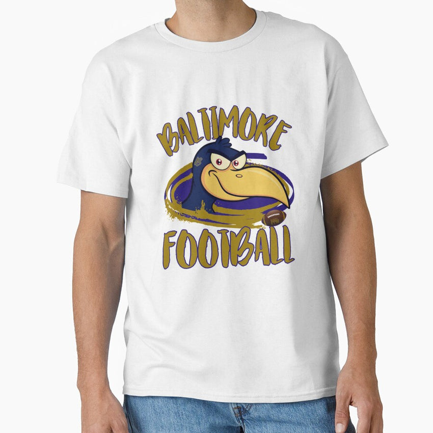 Baltimore Football B-More Style Football Gold Classic T-Shirt