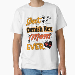 Best Cornish Rex Cat Mom Ever cute design for all the cats lovers mamas Classic T-Shirt