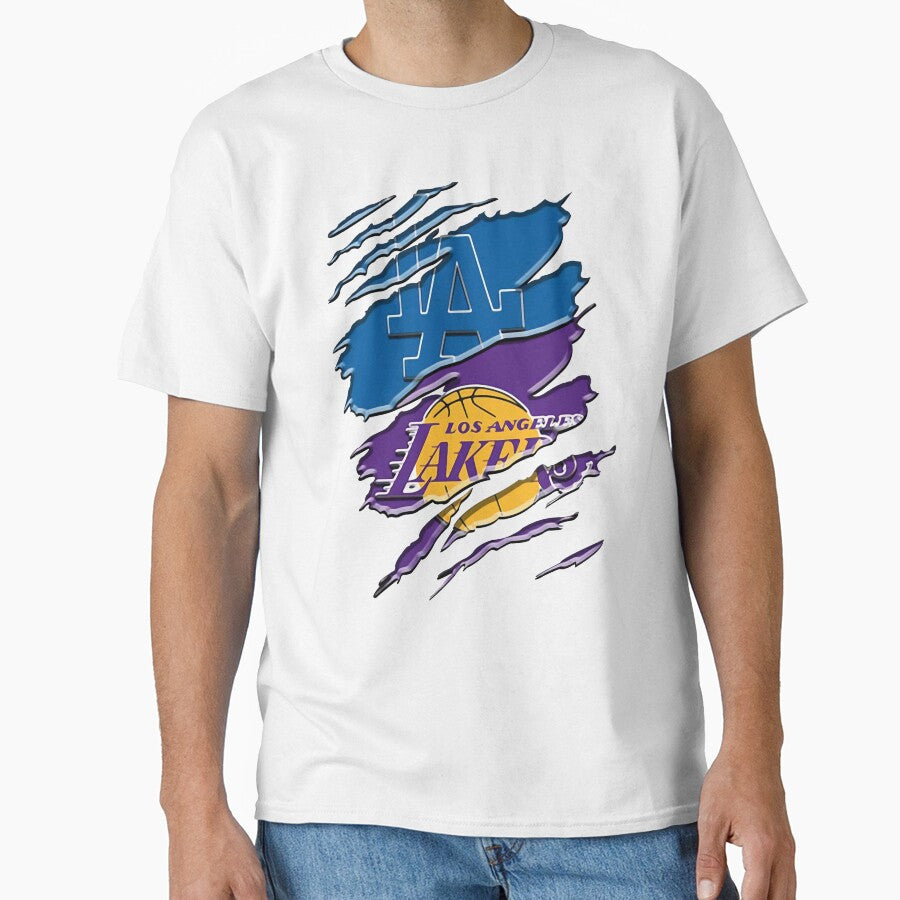 Los Angeles D O D G E R S And Los Angeles L A K E R S Bes For You Tee Women Classic T-Shirt