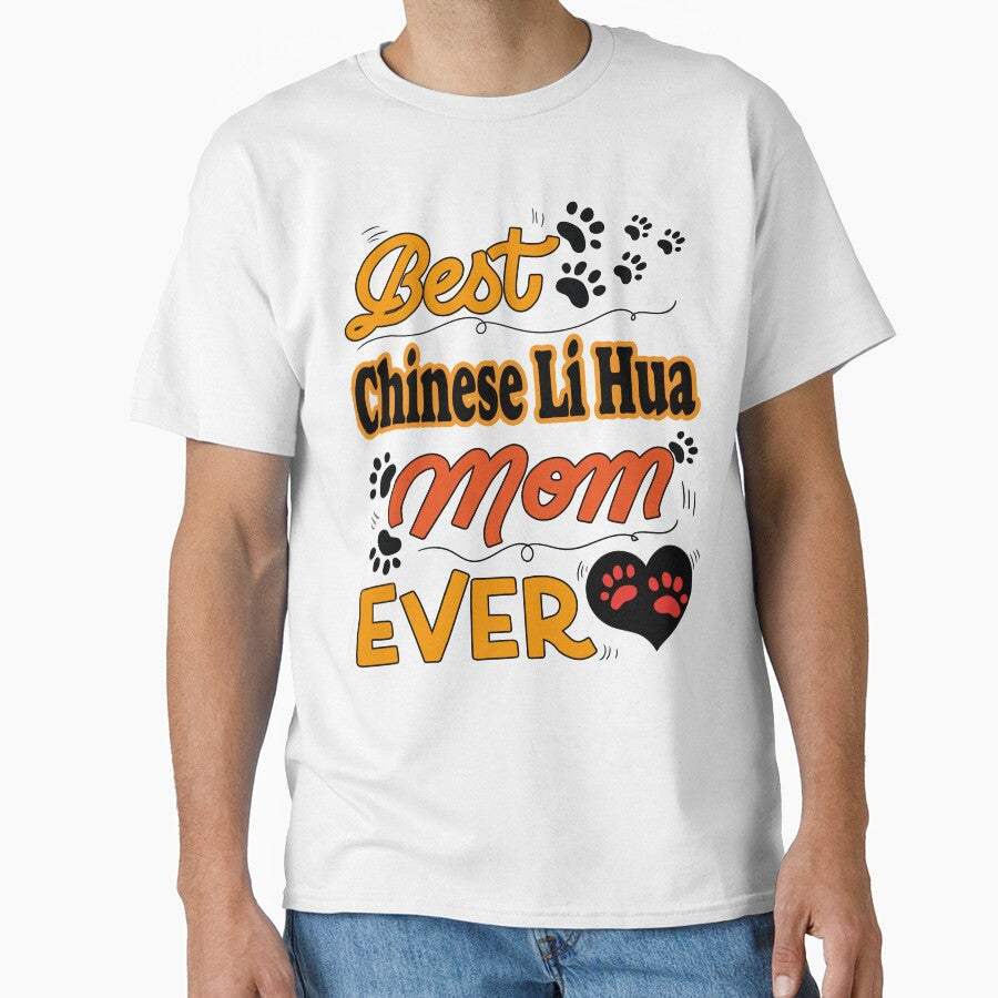 Best Chinese Li Hua Cat Mom Ever cute design for all the cats lovers mamas Classic T-Shirt
