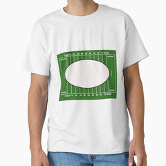 American football field frame t-shirt | American football field frame poster Classic T-Shirt