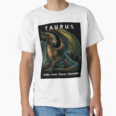 Taurus zodiac sign dragon, Taurus astrology sign, Taurus star sign, Taurus dragon, Taurus, dragon, zodiac, Taurus Graphic design Classic T-Shirt