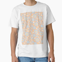 RETRO FLOWER POWER ORANGE PEACH Classic T-Shirt