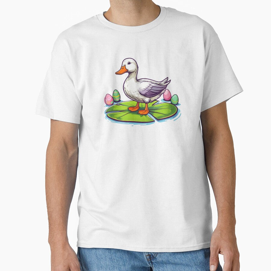 Happy Easter Duck Cute Spring Holiday Design Classic T Shirt