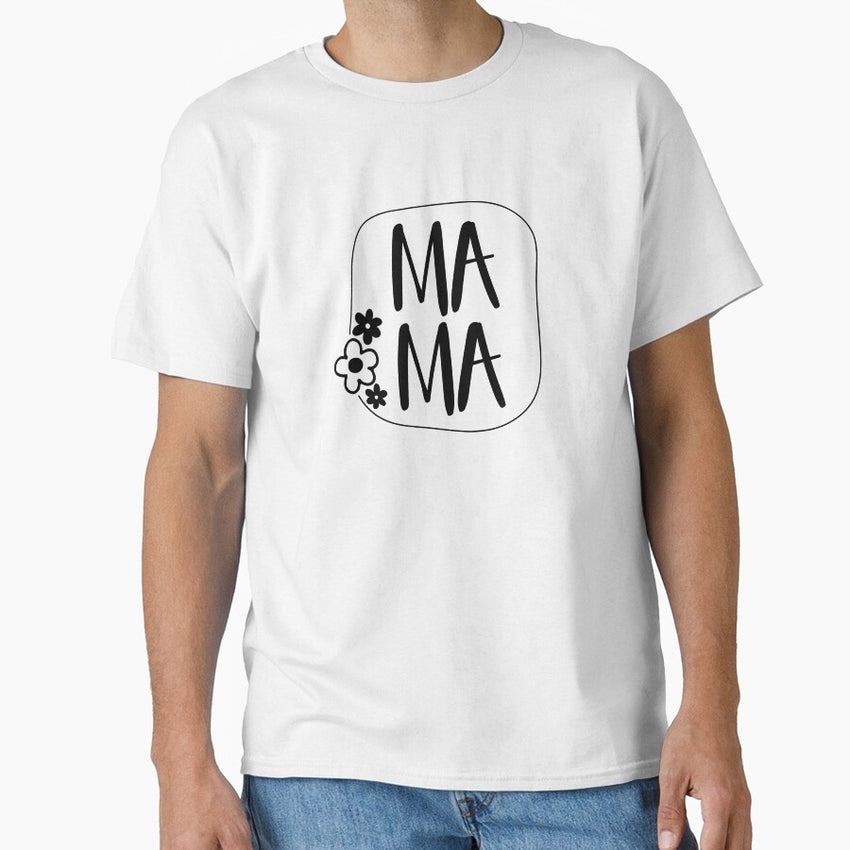 Mama Flower Floral Square Classic T-Shirt