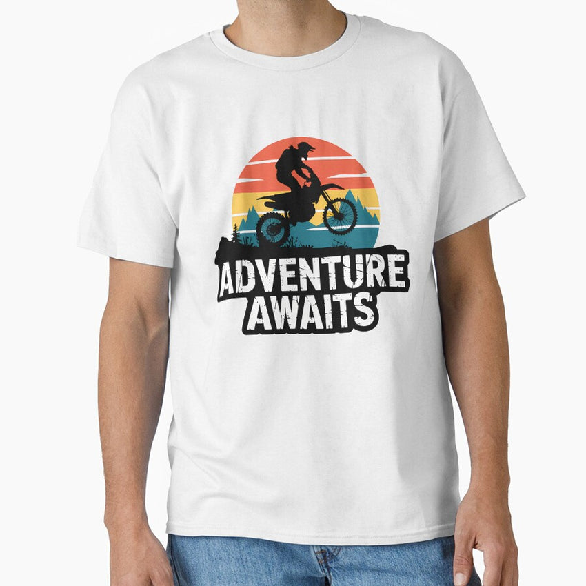 Adventure Awaits Motocross Nature Spirit Classic T Shirt