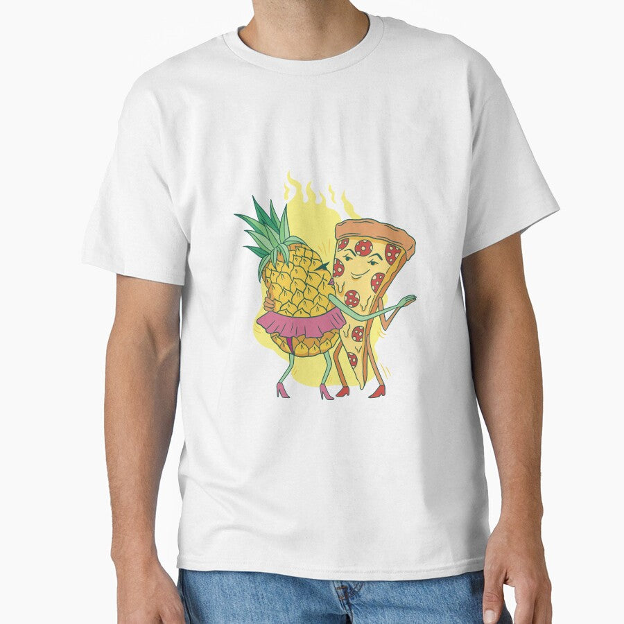 Pineapple and Pizza Love Classic T-Shirt